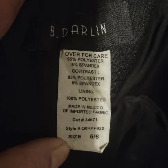 B Darlin Black Dress with Silver Accents - Picture 3 of 3